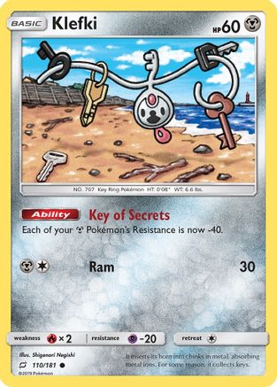 Klefki 110/181 - Reverse Holofoil SM Team Up