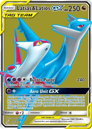 Latias & Latios GX (Full Art) 169/181 - Holofoil SM Team Up