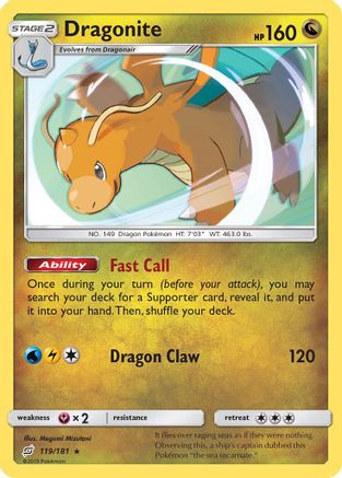 Dragonite 119/181 - Holofoil SM Team Up