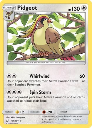 Pidgeot 124/181 SM Team Up