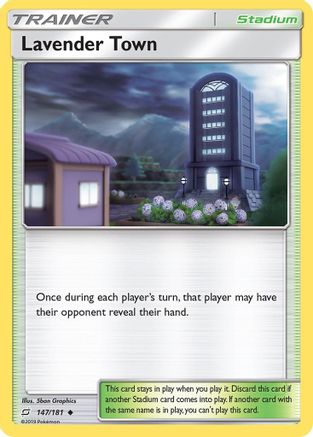 Lavender Town 147 - Reverse Holofoil SM Team Up