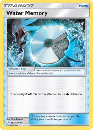 Water Memory 157 - Reverse Holofoil SM Team Up