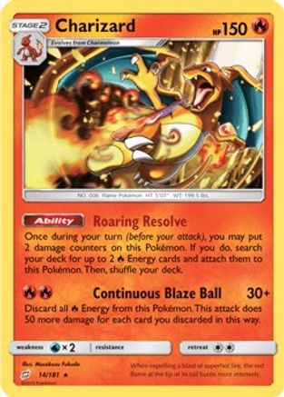 Charizard (SM Team Up) 014/181 - Holofoil Deck Exclusives