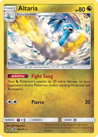 Altaria 40a/70 - Holofoil Alternate Art Promos