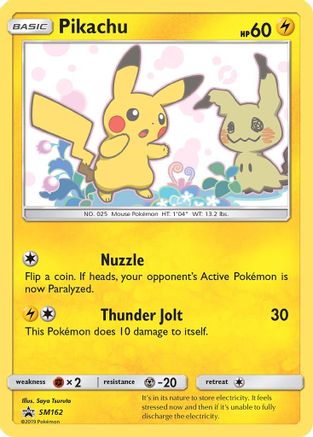 Pikachu SM162 - Holofoil SM Promos
