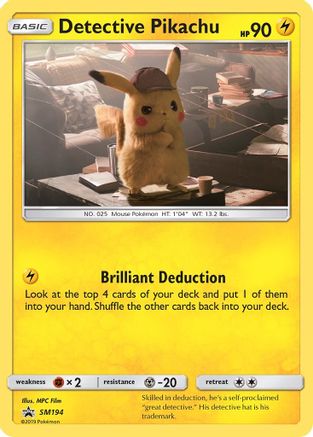 Detective Pikachu SM194 - Holofoil SM Promos