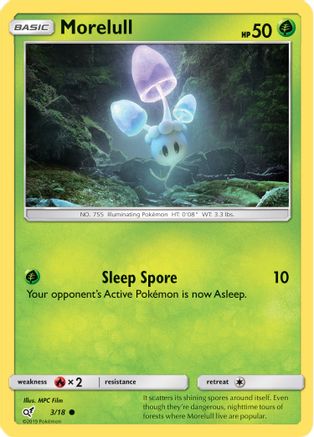 Morelull (Holo Common) 003/18 - Holofoil Detective Pikachu