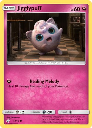 Jigglypuff (Holo Common) 014/18 - Holofoil Detective Pikachu