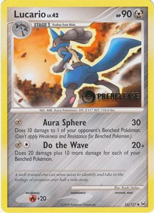 Lucario (Prerelease) 053/127 Diamond and Pearl Promos