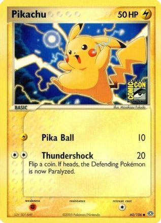 Pikachu (SDCC 2005) 060/106 Miscellaneous Cards & Products