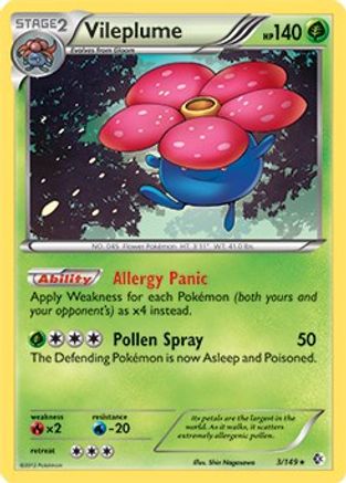 Vileplume (BW Boundaries Crossed) 003/149 Deck Exclusives