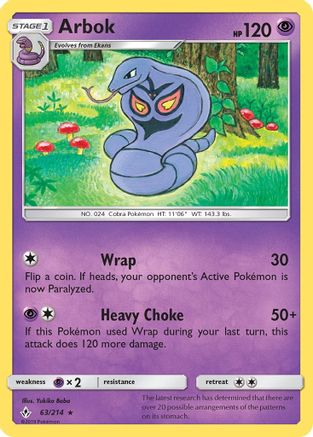 Arbok 063 SM Unbroken Bonds