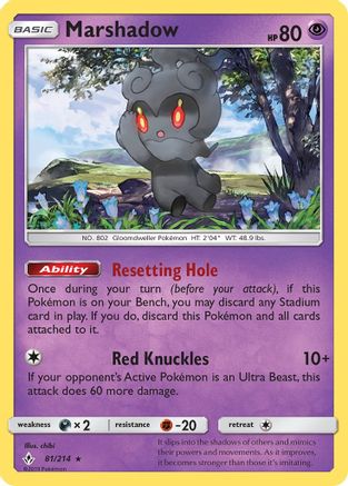 Marshadow 081/214 - Reverse Holofoil SM Unbroken Bonds