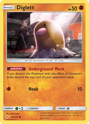 Diglett 085/214 SM Unbroken Bonds