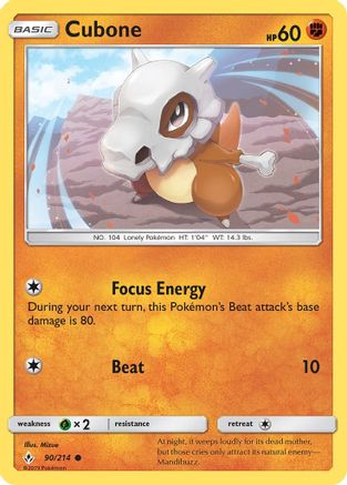 Cubone 090/214 SM Unbroken Bonds