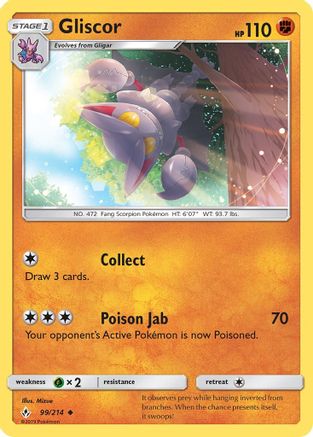 Gliscor 099 - Reverse Holofoil SM Unbroken Bonds