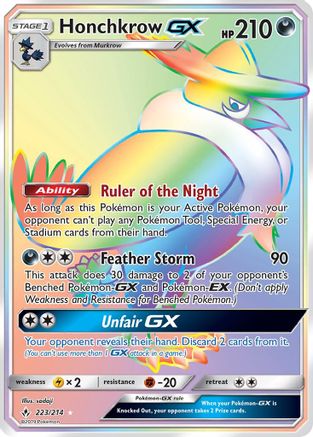 Honchkrow GX (Secret) 223 - Holofoil SM Unbroken Bonds