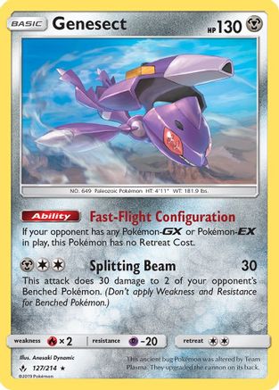 Genesect 127/214 SM Unbroken Bonds