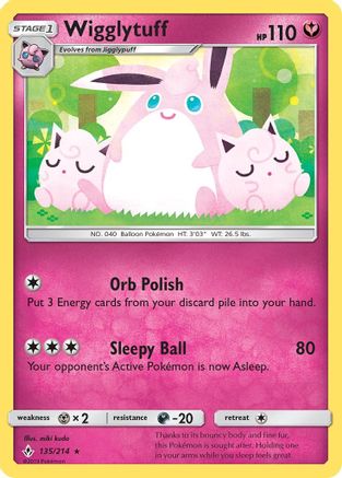 Wigglytuff 135/214 - Reverse Holofoil SM Unbroken Bonds