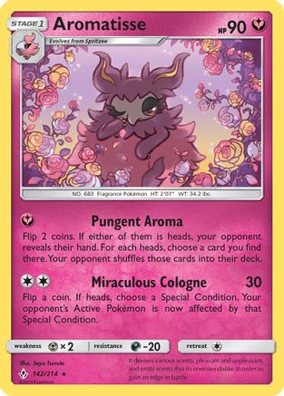 Aromatisse 142/214 - Reverse Holofoil SM Unbroken Bonds