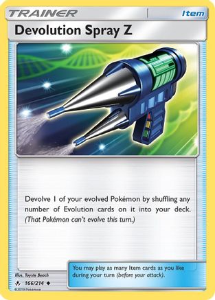 Devolution Spray Z 166/214 - Reverse Holofoil SM Unbroken Bonds