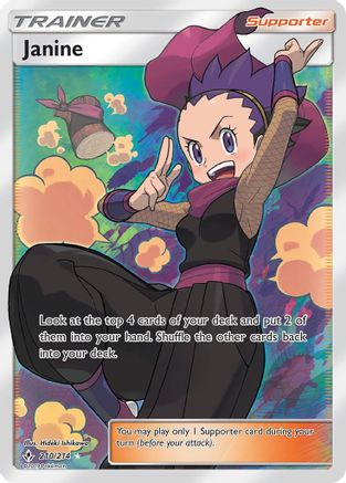 Janine (Full Art) 210 - Holofoil SM Unbroken Bonds