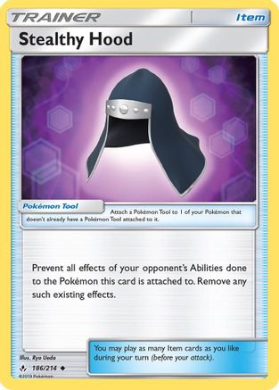 Stealthy Hood 186/214 - Reverse Holofoil SM Unbroken Bonds