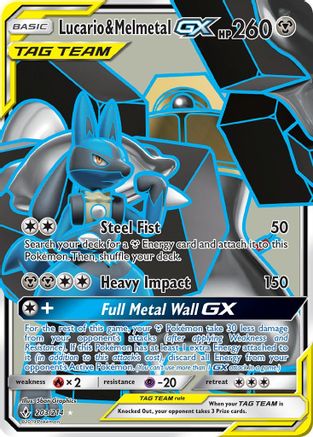 Lucario & Melmetal GX (Full Art) 203 - Holofoil SM Unbroken Bonds