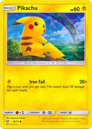 Pikachu (Cracked Ice Holo) 028/73 - Holofoil Deck Exclusives