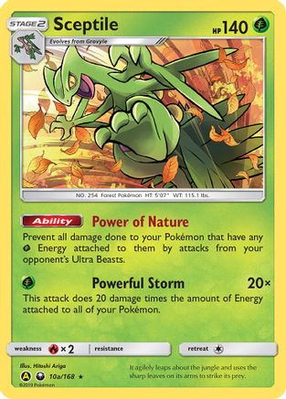 Sceptile 10a/168 - Holofoil Alternate Art Promos