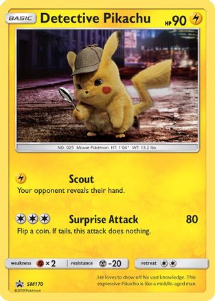 Detective Pikachu SM170 - Holofoil SM Promos