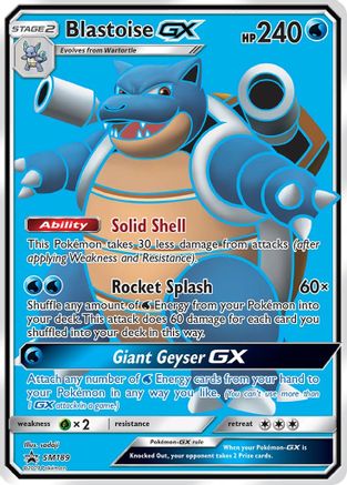 Blastoise GX SM189 - Holofoil SM Promos