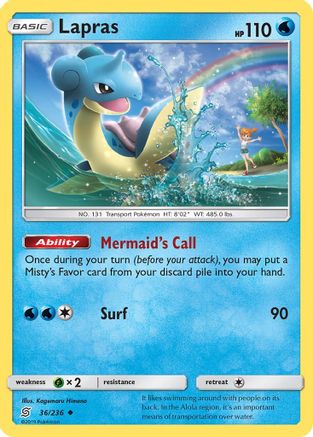 Lapras 036/236 SM Unified Minds