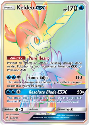 Keldeo GX (Secret) 240 - Holofoil SM Unified Minds