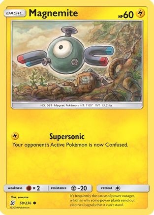 Magnemite 058/236 - Reverse Holofoil SM Unified Minds