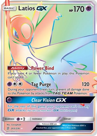 Latios GX (Secret) 243 - Holofoil SM Unified Minds