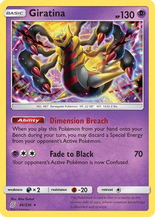 Giratina 086/236 - Reverse Holofoil SM Unified Minds