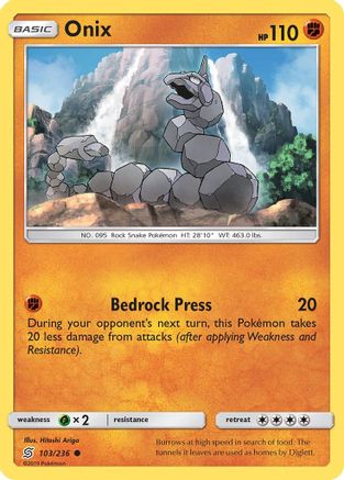 Onix 103/236 - Reverse Holofoil SM Unified Minds