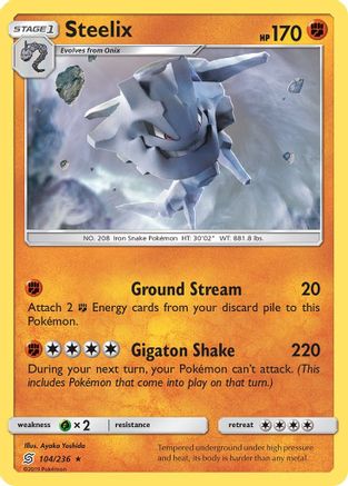 Steelix 104/236 - Reverse Holofoil SM Unified Minds