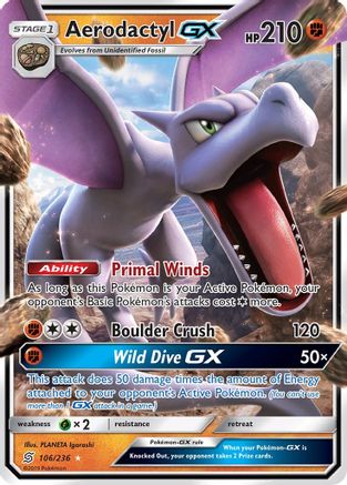 Aerodactyl GX 106/236 - Holofoil SM Unified Minds