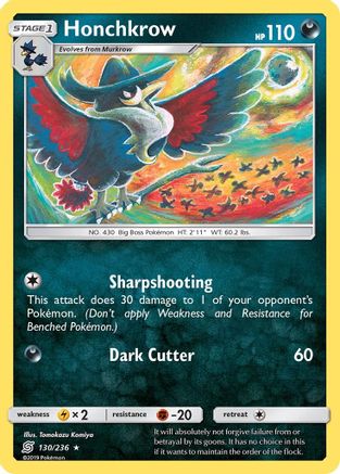 Honchkrow 130/236 - Reverse Holofoil SM Unified Minds