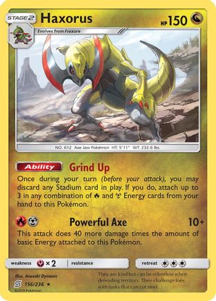 Haxorus 156/236 - Holofoil SM Unified Minds