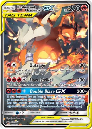 Reshiram & Charizard GX SM201 - Holofoil SM Promos
