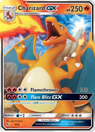 Charizard GX 009/68 - Holofoil Hidden Fates