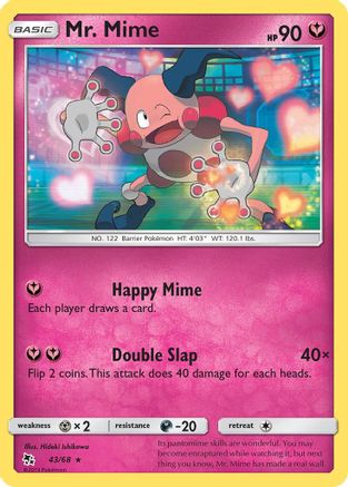 Mr. Mime 043/68 - Reverse Holofoil Hidden Fates