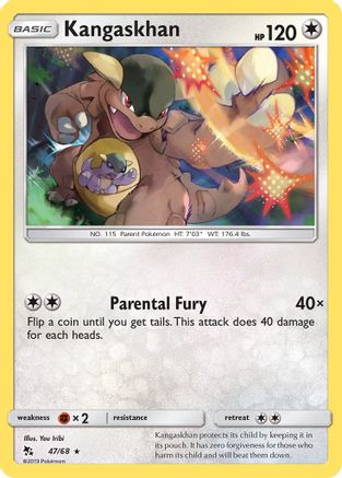 Kangaskhan 047/68 - Reverse Holofoil Hidden Fates