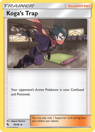 Koga's Trap 059/68 - Reverse Holofoil Hidden Fates