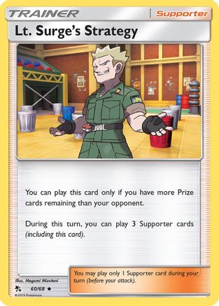 Lt. Surge's Strategy 060/68 - Reverse Holofoil Hidden Fates