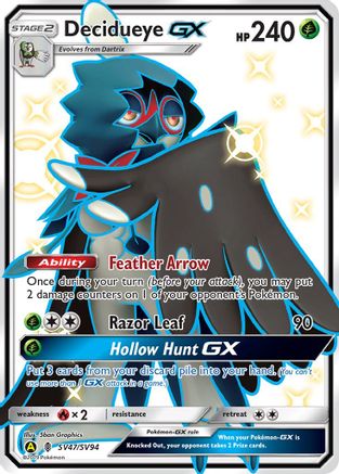 Decidueye GX SV47/SV94 - Holofoil Hidden Fates Shiny Vault
