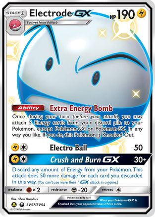 Electrode GX SV57/SV94 - Holofoil Hidden Fates Shiny Vault